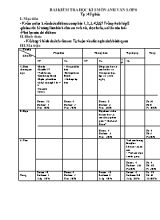 Ma trận và đề kiểm tra học kỳ I môn Tiếng Anh Lớp 8 - Đề số 1 (Có đáp án)